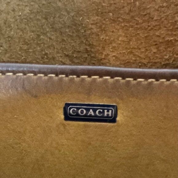 RARE Coach Crescent Shoulder Bag 9235 Pre-Creed Metal Tag Brown Leather 1972-73 - Picture 12 of 15